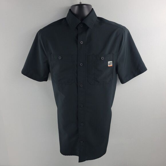 Duluth Trading Co Other - Duluth 40 grit black button down shirt mens S short sleeve 3109